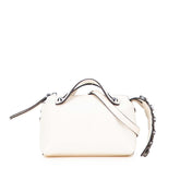 フェンディ ミニ バイザウェイ ビジュー ハンドバッグ ショルダーバッグ 2WAY 8BL133 アイボリー レザー レディース FENDI 【中古】